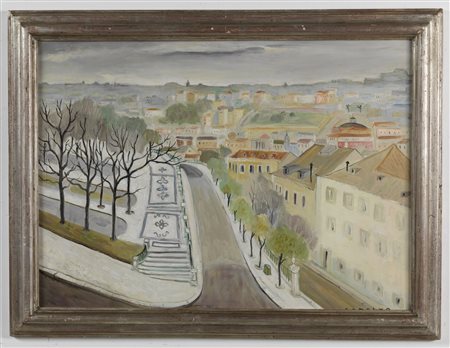 BOTELHO CARLOS (1899 - 1982) - Panoramica de Lisboa. .