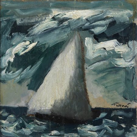 SIRONI MARIO (1885 - 1961) - Barca a Vela.