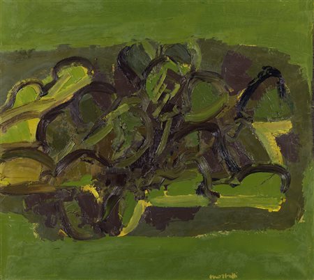 MORLOTTI ENNIO (1910 - 1992) - Cactus tra il verde.
