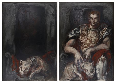 GAROUSTE GERARD (n. 1946) - Orion, Maera et le miroir.