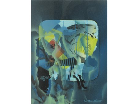 Antonio de Muro (Taranto 1924) Stanchezza Acrilico su panforte Firmato e...