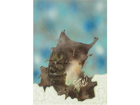 Sergio Melloni (Bologna 1938) Astratto Tecnica mista su tela Firmato e datato...