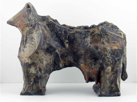 Armando Riva (San Floriano 1947) Mucca Bronzo Firmato Misure 30x40 cm,...