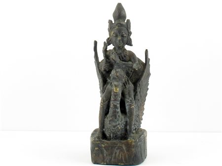 India (XIX secolo) Sarasvati Bronzo Altezza 12 cm