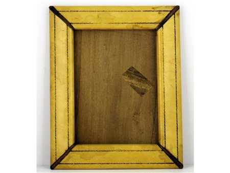 Coppia di cornici lombarde del XVII secolo Legno dorato Misure 46x34 cm