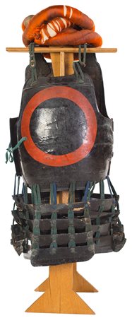 Antica corazza giapponese, fine periodo Edo (1615 - 1867) con lungo cercine...