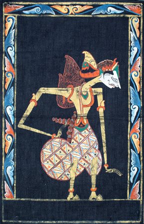 Dipinto batik, Indonesia, seconda metà del XX secolo raffigurante un...