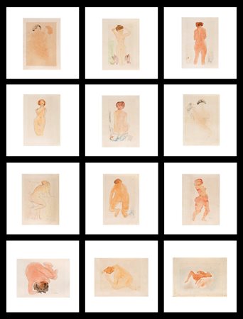 Auguste Rodin, Douze Aquarelles de Auguste Rodin, 1920 L'opera è composta dal...