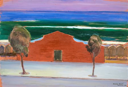 Amedeo Bocchi, Terracina, 1965 Olio su tavola cm 50x73 Firma, data e titolo...