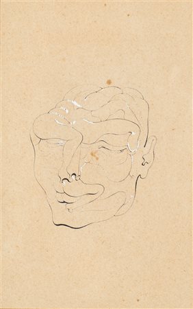 Hans Bellmer, Senza titolo, China e tempera su carta cm 22,5x18,5 Firma sul...