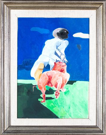 Ennio Calabria, Senza titolo, 1968 Olio su tela cm 70x50 Firma e data su...