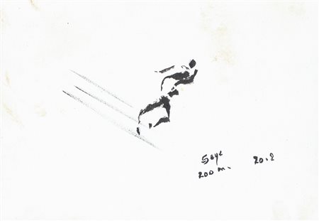 Dino Abidine, Senza titolo (Olimpiadi di Roma 1960 - La gara di atletica),...