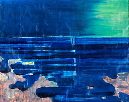 Titina Maselli, Marina, 1958 Olio su carta cm 50x64 Al verso reca "Opera di...