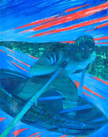 Titina Maselli, Senza titolo, 1958 Tecnica mista (olio e tempera) su carta cm...