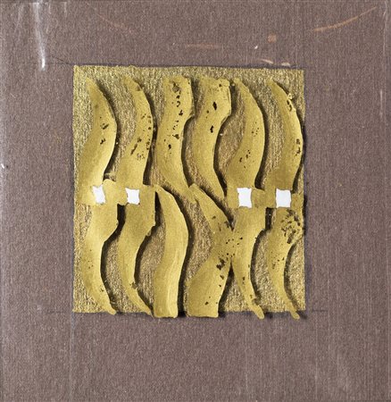 Carla Accardi, Senza titolo, 1965-'69 Vernice su sicofoil cm 10x10 Firma al...