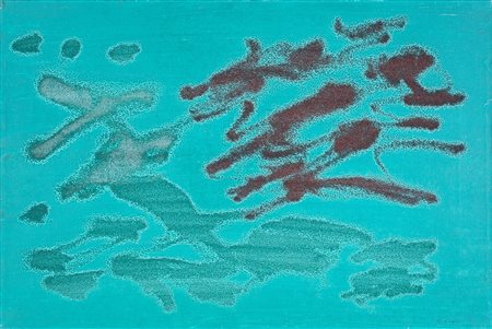 Giulio Turcato, Cangiante, Olio su tela cm 40x60 Firma sul fronte in basso a...