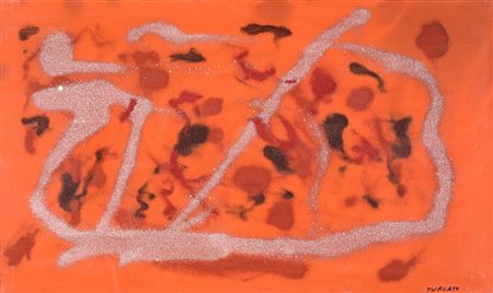 Giulio Turcato, Composizione, 1970 Olio e tecnica mista su tela cm 60x100...