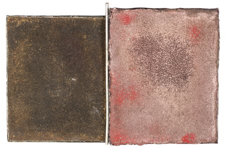 Pier Paolo Calzolari, Senza titolo, 1986 Sale, piombo e pigmenti su tavola cm...