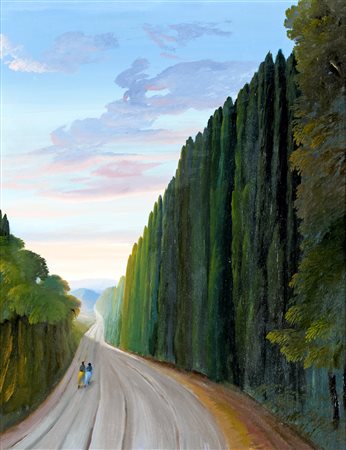 Ubaldo Bartolini, Ritorno d'autunno, 2005 Olio su tavola cm 50x40 Firma, data...