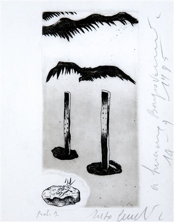 ENZO CUCCHI, senza titolo, 1985