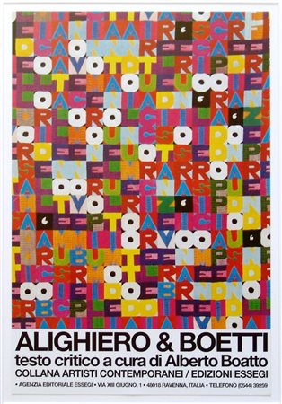 ALIGHIERO BOETTI, Alighiero & Boetti