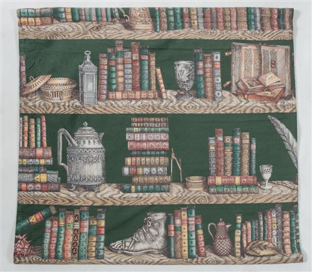 PIERO FORNASETTI Tela della serie Strumenti musicali e libri. Prod....