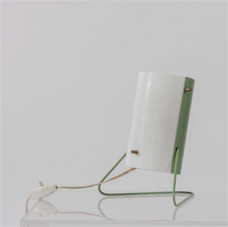 STILUX Lampada da tavolo in metallo perforato e perspex. Prod. Stilux,...