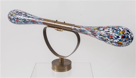 LA MURRINA, attr. Scultura in vetro di murano e struttura in ottone. Prod....