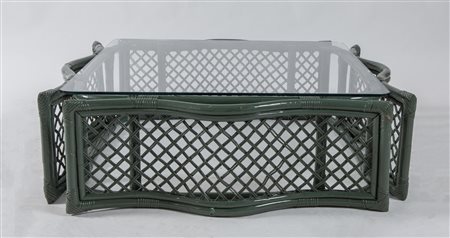 MAURIZIO MARIANI & GIUSTO PURI PURINI Tavolo da caffè in bamboo, canna...