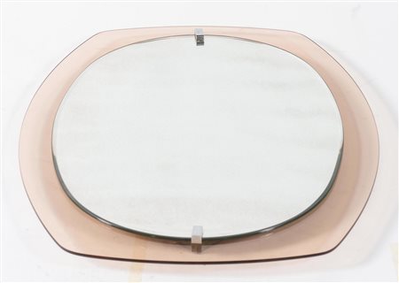 VECA Specchio con struttura in metallo e supporto in vetro. Marchio...