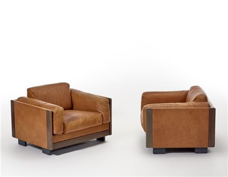 Afra Scarpa (1937-2011) e Tobia Scarpa (1935) Coppia di poltrone modello "920".