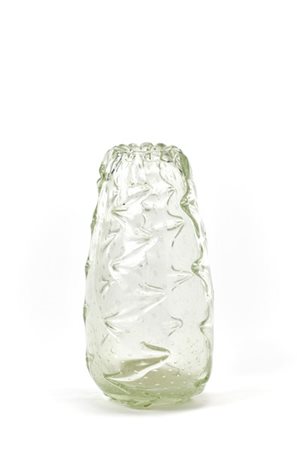 Ercole Barovier (Attribuito)
Vaso con corpo a goccia, orlo frastagliato e quattr