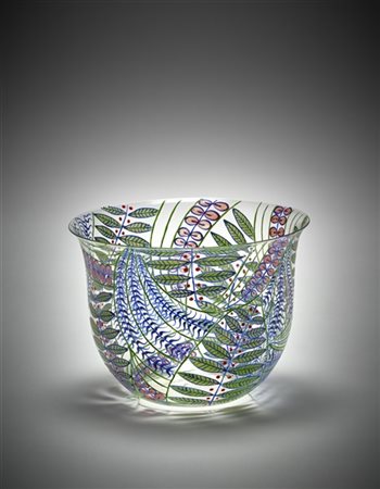 Vittorio Zecchin Piccolo vaso. Esecuzione SALIR, Murano, 1938. Vetro soffiato cr
