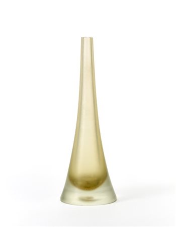 Venini Vaso della serie "incisi". Murano, 1956-57ca. Vetro soffiato pesante a co