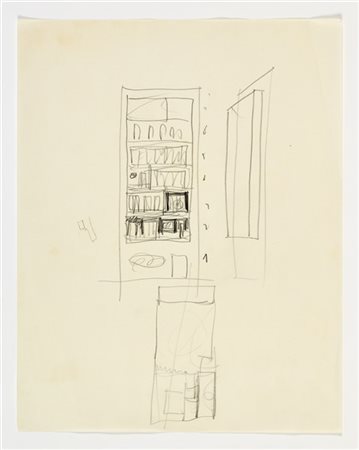 Gio Ponti Studio della facciata della casa di via Dezza a Milano. Milano, 1956-5