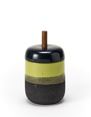 Ettore Sottsass Vaso con coperchio modello "191". Esecuzione Il Sestante, Milano