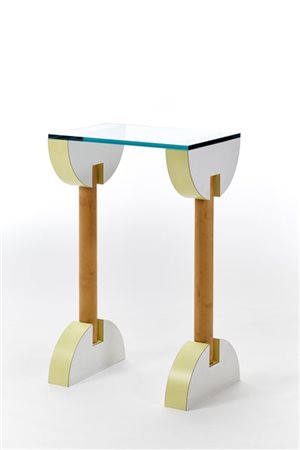 Ettore Sottsass Tavolino alto concepito come arredo complementare ai "Quattro di
