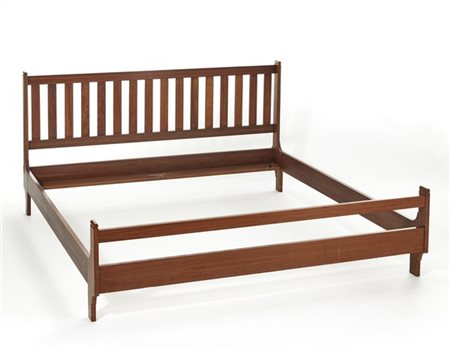 Franco Albini Letto matrimoniale modello "LT28". Produzione Poggi, Pavia, anni '