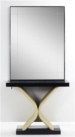 Guglielmo Ulrich (Attribuito)Consolle da ingresso con specchiera. Milano, anni