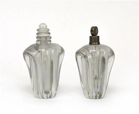 Seguso Vetri d'Arte (Attribuito)
Due bottiglie portaprofumo delle quali una mont