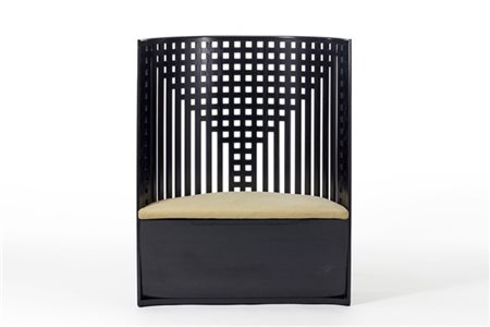 Charles Rennie Mackintosh Poltrona-tronetto modello "312 Willow 1". Produzione C