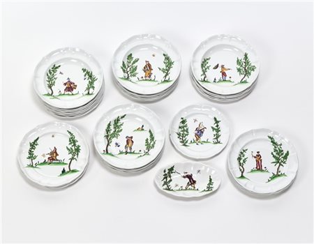 Guido Andlovitz Parte di servizio composto da trenta piatti grandi, uno piccolo