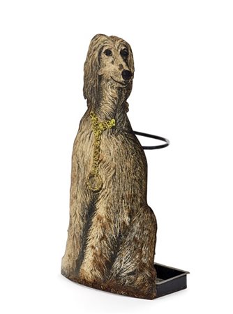 Piero Fornasetti Portaombrelli della serie "Levriero afgano". Milano, anni '50/'