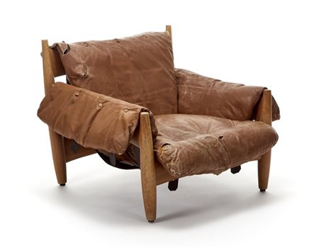 Sergio Rodriguez Poltrona modello "Sheriff". Produzione ISA, Ponte San Pietro, 1