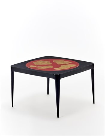 Angelo Bragalini Tavolino da salotto. Bologna, anni '40/'50. Legno verniciato ne