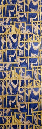 Avigdor "Casa degli Efebi"
Tessuto, drappo dal disegno di Gio Ponti montato su p