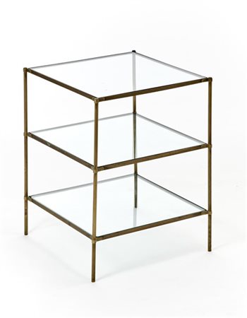 Corrado Corradi Dell'Acqua Tavolino a tre ripiani modello "T12 Montecarlo". Prod