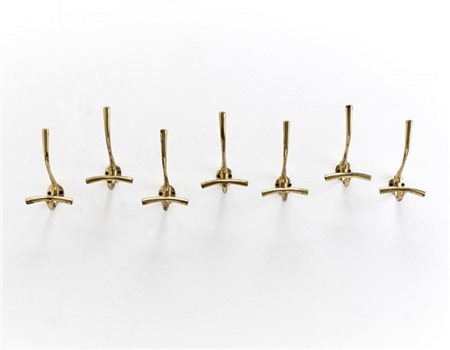 Luigi Caccia Dominioni Lotto composto da sette appendiabiti. Produzione Azucena,