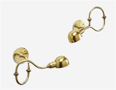 Luigi Caccia Dominioni Coppia di lampade da parete modello "LP15 Tromba". Produz