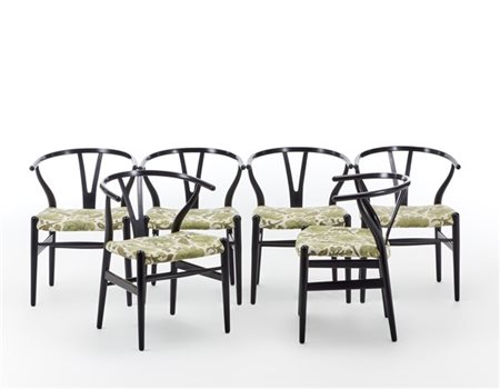 Hans Jørgen Wegner Sei sedie modello "CH24". Produzione Carl Hansen & Son, Danim